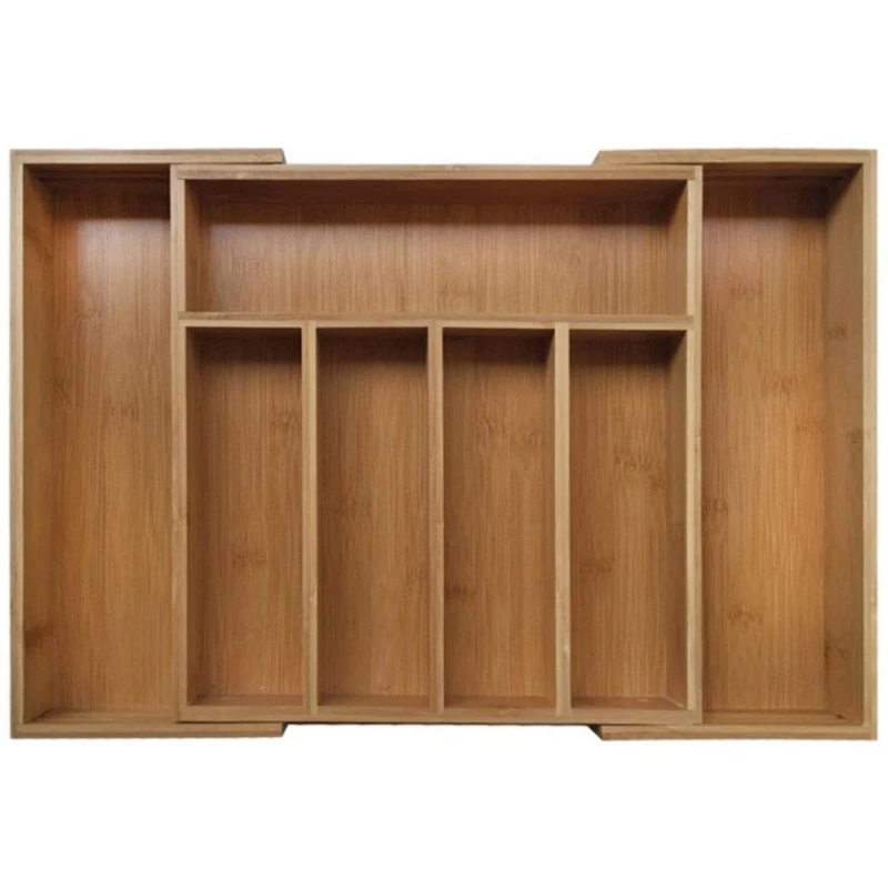 Органайзер для кухонных принадлежностей Prajo Home KH1218 52х31.5х5 см, бамбук, коричневый