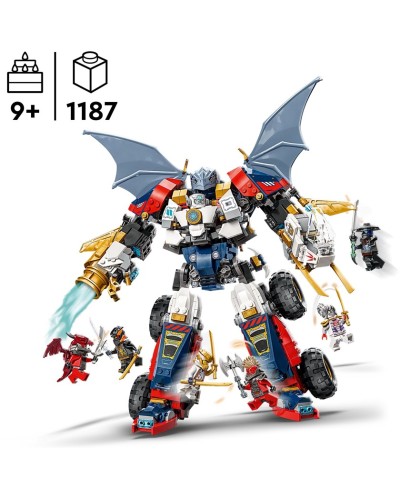 Konstruktor LEGO Ninjago 71834 Zane's Ultra Combiner Mech, 1187 element, 9+ yaş