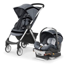 Uşaq arabası Chicco Mini Bravo Sport Travel System Carbon, qara/boz