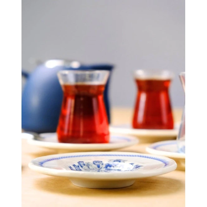 Набор армуду стаканов Tabak Evi Fulya Antik, на 6 персон, 12 предметов