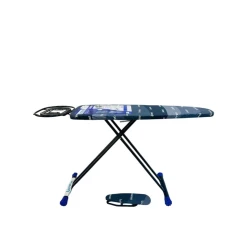 Ütüləmə lövhəsi Lorenzo, metal, qara, 44x126 sm