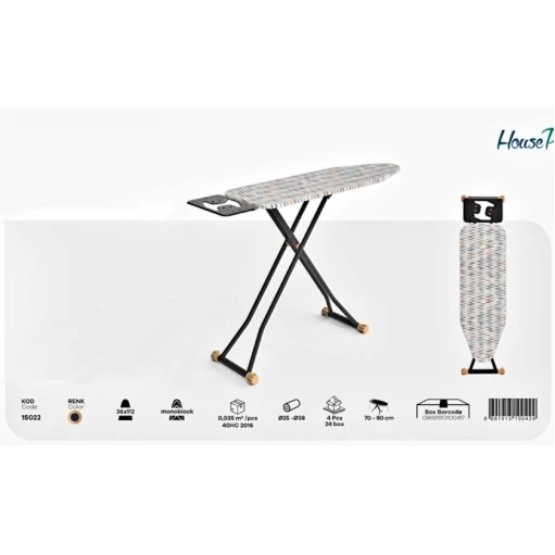 Гладильная доска Perilla, 112×36 см, черная/оранжевая Гладильная доска Perilla, 112×36 см, черная/оранжевая