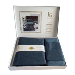 Yataq dəsti Laura Grand PA-1010847 ikinəfərlik yorğan üzü 150x200 sm, mələfə 180x220 sm, yastıq üzü 2 əd x 50x70 sm, göy