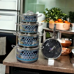 Набор посуды Life Smile LF-PY-006, гранит, разноцветный, 5 предметов