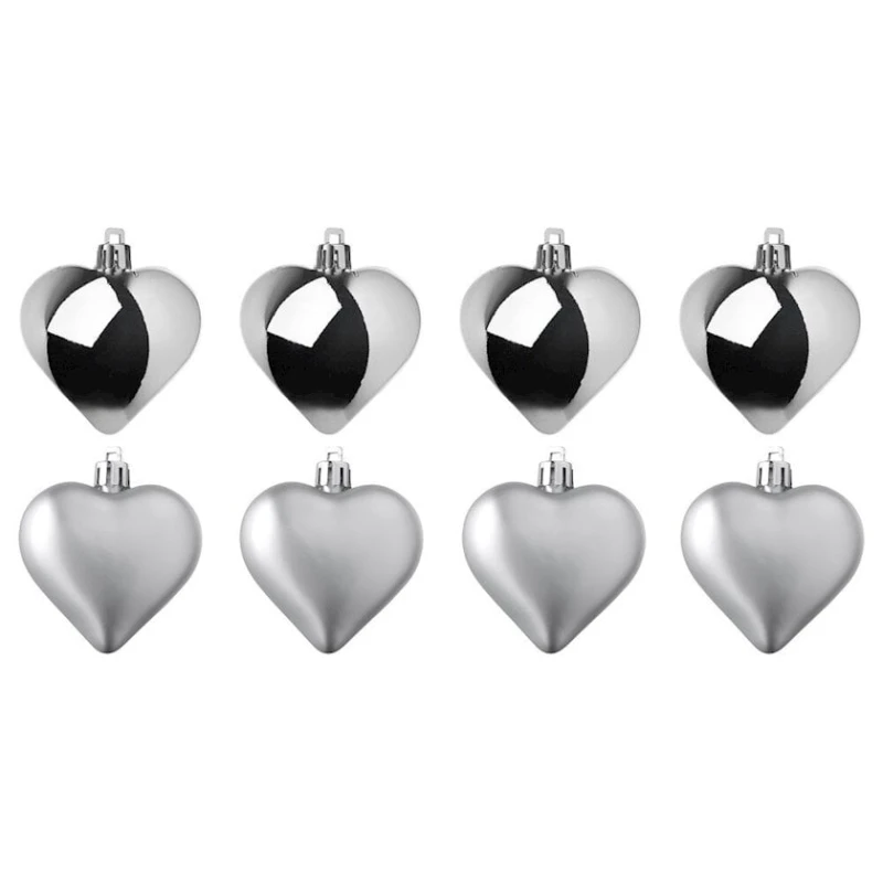 Şam ağacı oyuncaqları IKEA gümüşü, 8 əd