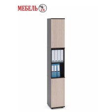 Stellaj 3563_L-M 2StellajOffice2SonBl, 34x37x216 sm, LDSP, qəhvəyi