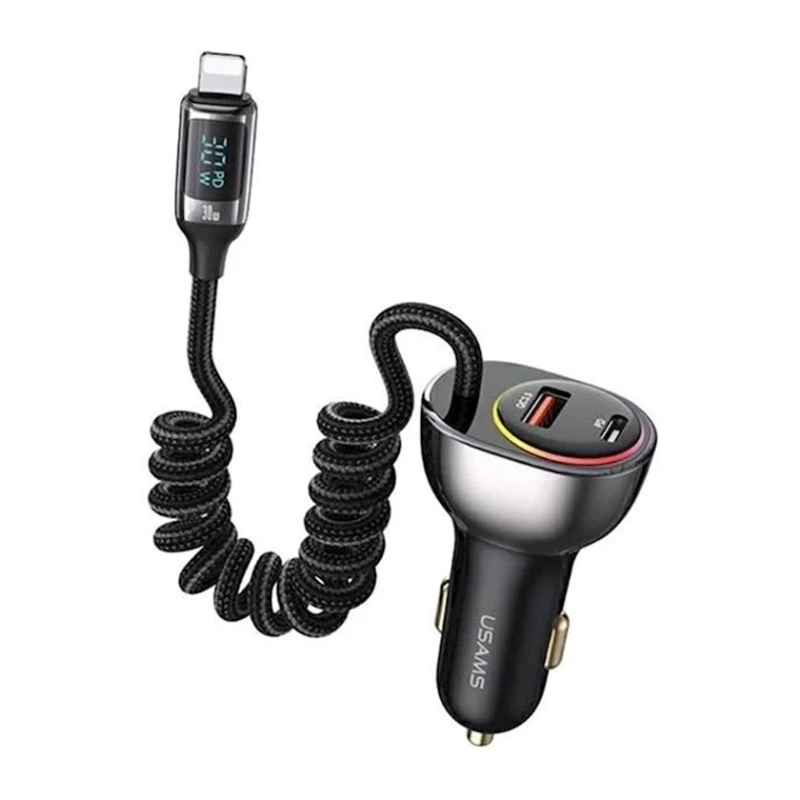 Avtomobil yükləmə cihazı USAMS C37 Ligtning Black