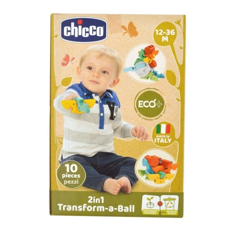 Развивающая игрушка Chicco ECO+ 2 in 1, пластик, 15х15х15 см, от 1 года Развивающая игрушка Chicco ECO+ 2 in 1, пластик, 15х15х15 см, от 1 года