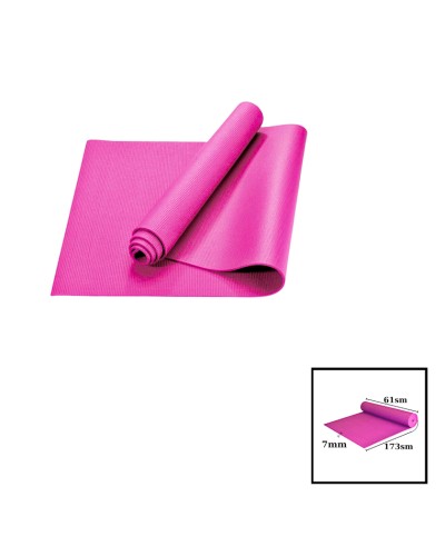 Yoqa üçün mat TPE Yoga Mat 173x61x0.7 sm, çəhrayı
