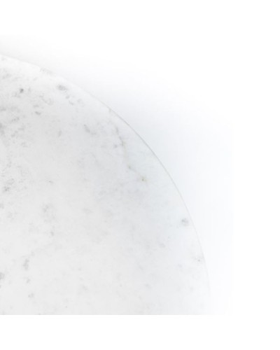 Tort qabı Hom-me Angelo, 30.5x11.5 sm, mərmər, Ağ/Qızılı