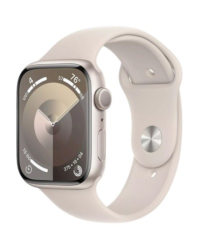 Smart saat Apple Watch Series 9 GPS 45mm Starlight Aluminium Case with Starlight Sport Band S/M (MR963QI/A)