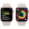 Smart saat Apple Watch Series 9 GPS 45mm Starlight Aluminium Case with Starlight Sport Band S/M (MR963QI/A)