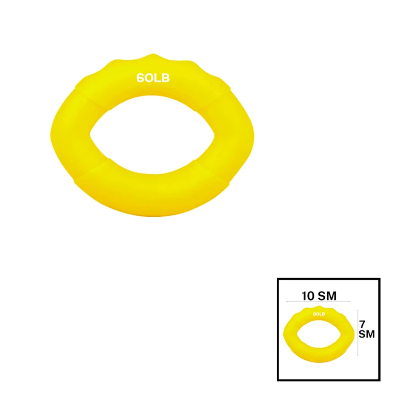 Кистевой эспандер Gymnic, силикон, желтый, 7x10 см, 60 LB, 27 кг Кистевой эспандер Gymnic, силикон, желтый, 7x10 см, 60 LB, 27 кг