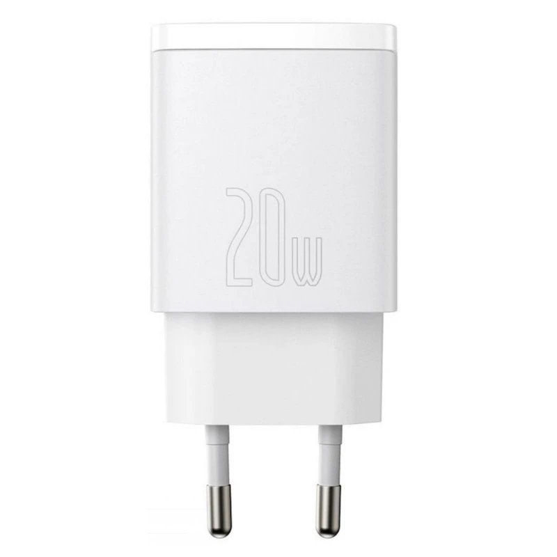 Сетевое зарядное устройство Baseus Compact Quick Charger EU 20 W, Белый Сетевое зарядное устройство Baseus Compact Quick Charger EU 20 W, Белый
