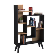 Stellaj Ev Plus 12115831, LDSP, antrasit/qəhvəyi, 126x35x82 sm
