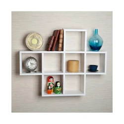 Стеллаж Ev Plus Cubby, 120x90x22 см, ЛДСП, белый