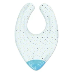 Нагрудник хлопковый Chicco Gummy, голубой