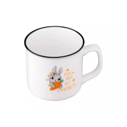 Чашка Ardesto Cute Rabbit AR3460, фарфор, белая, 320 мл Чашка Ardesto Cute Rabbit AR3460, фарфор, белая, 320 мл