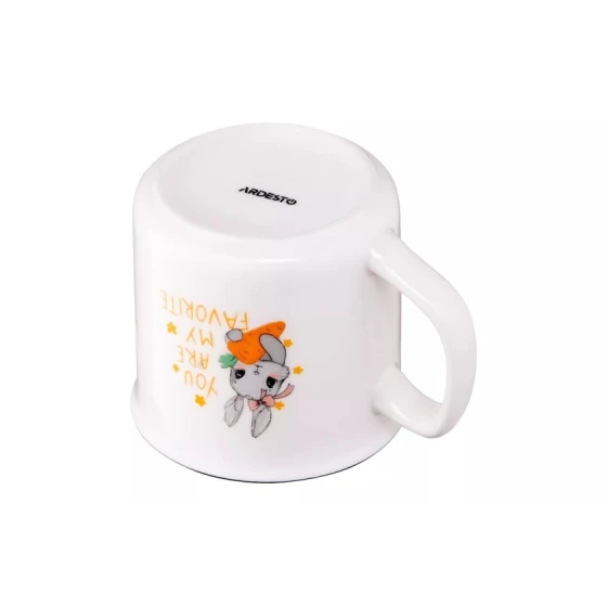 Чашка Ardesto Cute Rabbit AR3460, фарфор, белая, 320 мл Чашка Ardesto Cute Rabbit AR3460, фарфор, белая, 320 мл