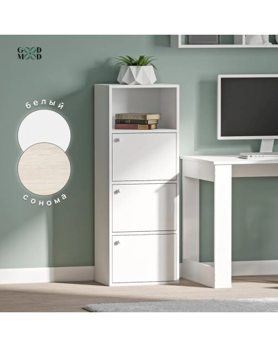 Tumba Marina 3563_M25Mod4Wh, LDSP, 115x30x42 sm, ağ