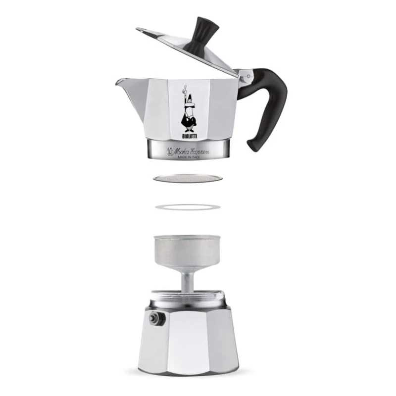 Гейзерная кофеварка Bialetti Moka Express, на 6 чашек Гейзерная кофеварка Bialetti Moka Express, на 6 чашек