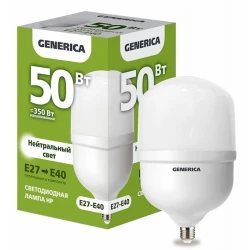 Лампа светодиодная Generica HP E27-E40, 50Вт, 4000К