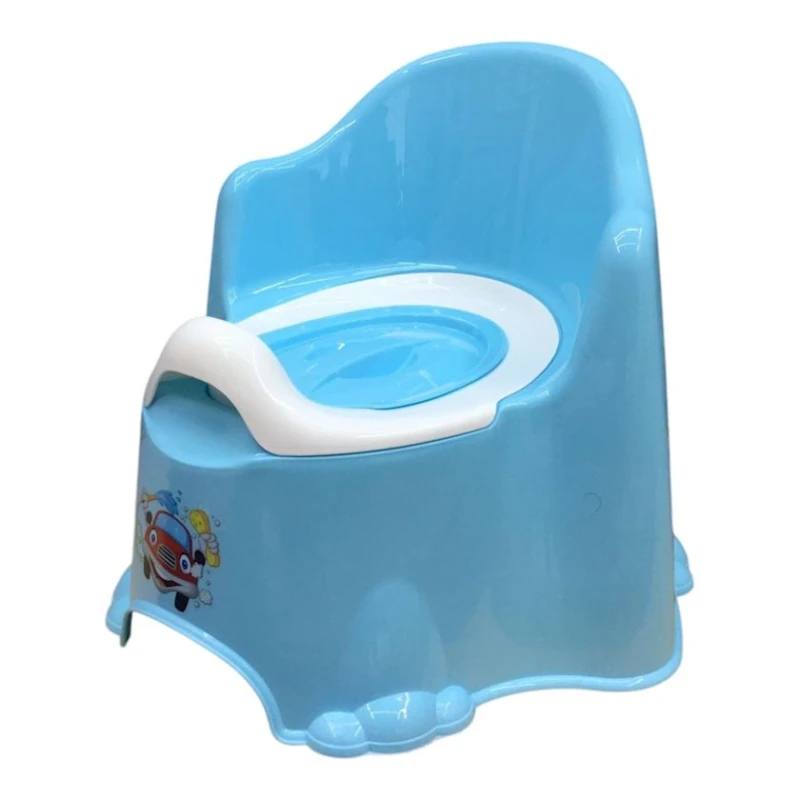 Горшок детский UM001001157, пластик, голубой, 12+ месяцев Горшок детский UM001001157, пластик, голубой, 12+ месяцев