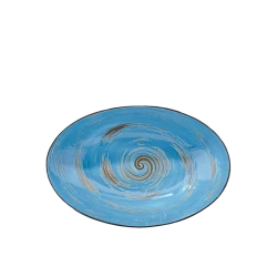 Салатница овальная Wilmax WL-669641/A, 30x19.5x7 см, фарфор, голубая