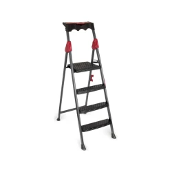 Стремянка Perilla Nerdivan_51203, пластик/металл, черная, 153.5х51 см