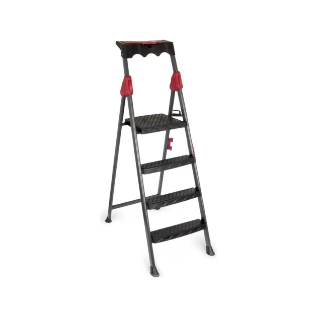 Стремянка Perilla Nerdivan_51203, пластик/металл, черная, 153.5х51 см