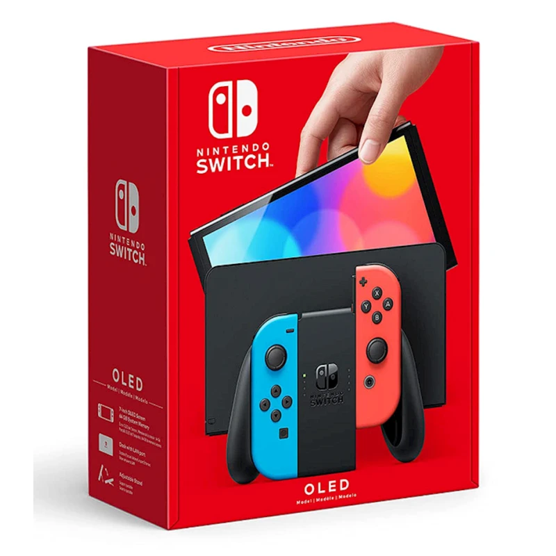 Портативная игровая приставка Nintendo Switch OLED Neon Red-Blue Портативная игровая приставка Nintendo Switch OLED Neon Red-Blue