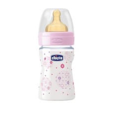 Balaca şüşə Chicco Well-Being Girl, orta axın, 150 ml