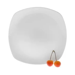 Тарелка десертная Wilmax WL-991001 квадрат, 20 см, фарфор, белый