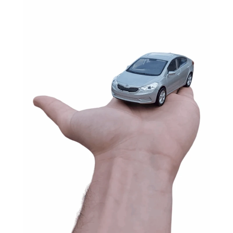 Машинка Kia Cerato, 11.5x4x3 см, серебристая