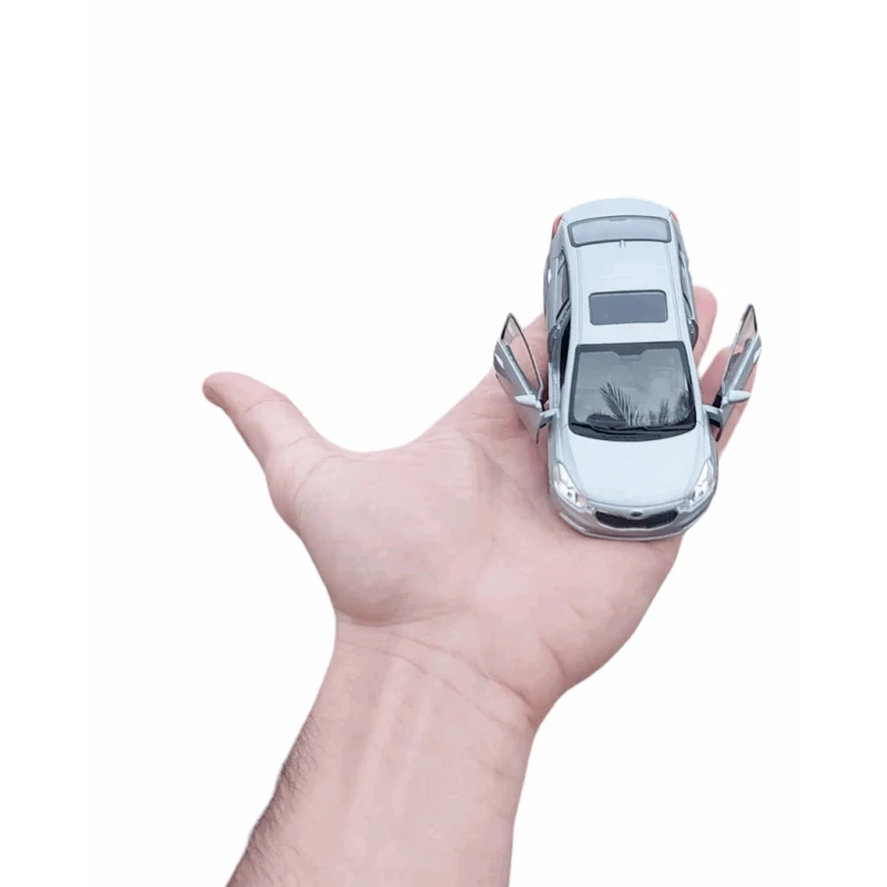 Машинка Kia Cerato, 11.5x4x3 см, серебристая