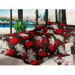 Комплект постельного белья Luxe Cotton, двуспальный, покрывало 240x260, пододеяльник 200x220, 2 наволочки 50x70