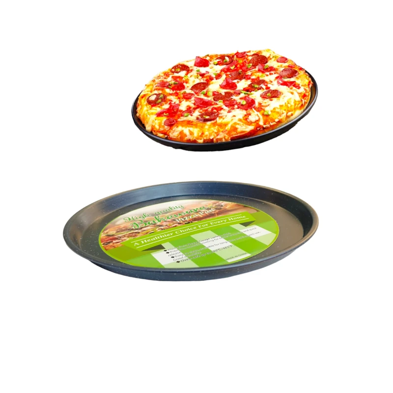 Pizza üçün forma HMSD_K874-2, 26x2.5 sm, qara