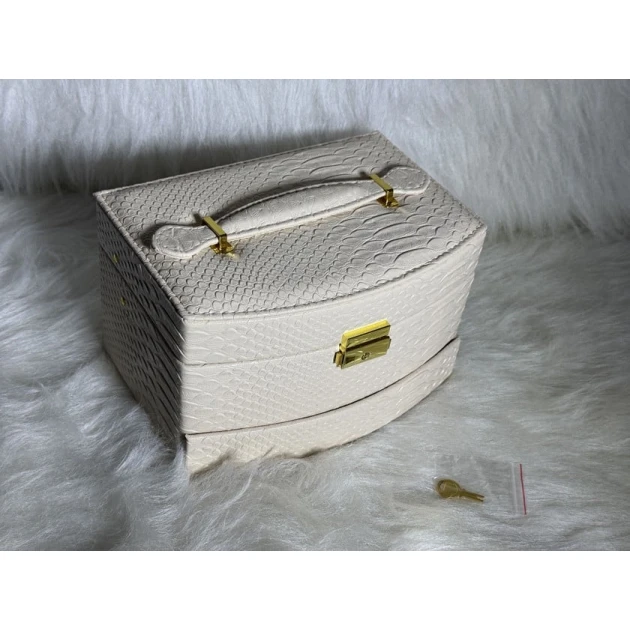 Органайзер с выдвижными ящиками Q-0347, бежевый, 22х15.5х13.5 см