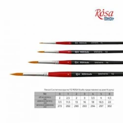 Кисть Rosa Studio №6, круглая, cинтетика