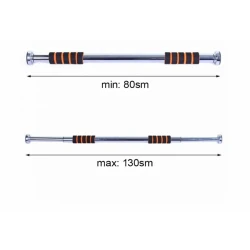 Турник EFM-0178, 80х130 см, серебристый Турник EFM-0178, 80х130 см, серебристый