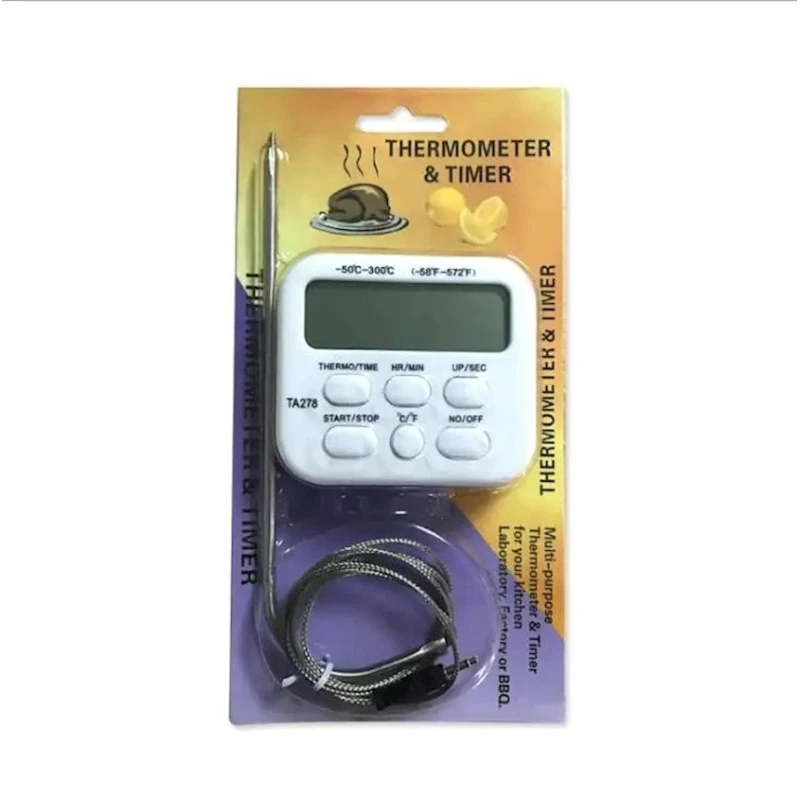 Кулинарный термометр TA278, ABS пластик/нержавеющая сталь, белый Кулинарный термометр TA278, ABS пластик/нержавеющая сталь, белый