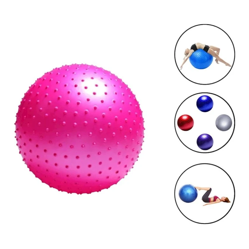 Фитбол Gymnic 1062 с шипами, ПВХ, розовый, 65 см