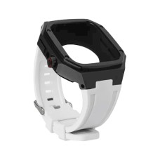 Qayış və çexol Greatcase SW641 Apple Watch 45mm üçün Black/White