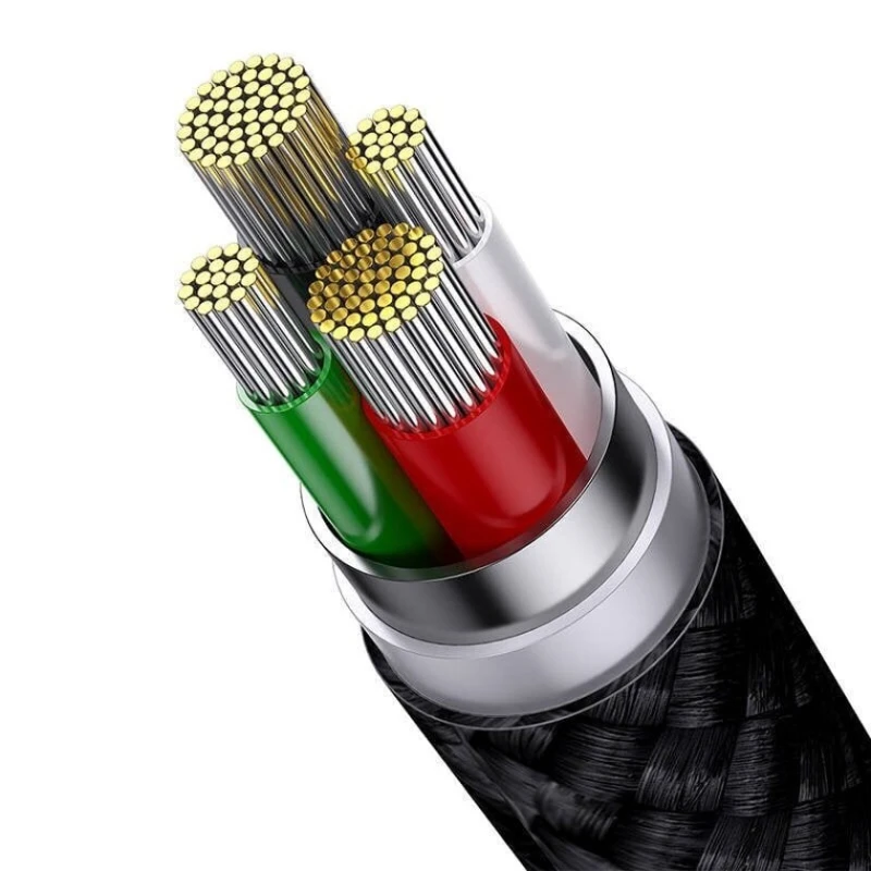 Кабель USB Baseus StarSpeed One-for-Three Fast Charging Cable USB-A to M+L+C, Черный Кабель USB Baseus StarSpeed One-for-Three Fast Charging Cable USB-A to M+L+C, Черный