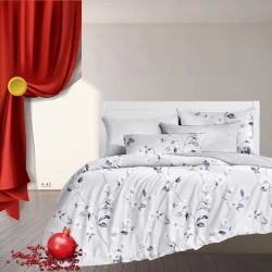 Yataq dəsti Narlı 001094, yorğan üzü 200x220 sm, mələfə 250x240 sm, yastıq üzü 50х70 sm (2 əd), ikinəfərlik, pambıq, rəngbərəng