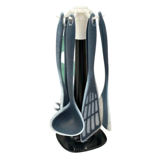 Набор поварских лопаток PP-LL-002, силикон, черный, 6 предметов Набор поварских лопаток PP-LL-002, силикон, черный, 6 предметов