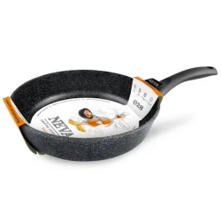 Сковородка Нева Металл Granite, 28 см, алюминий, черная