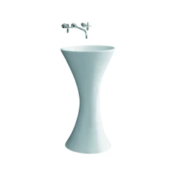 Çanaq Asiano Tulpan Quenny White OKH-6379, keramika, ağ, 83x45 sm