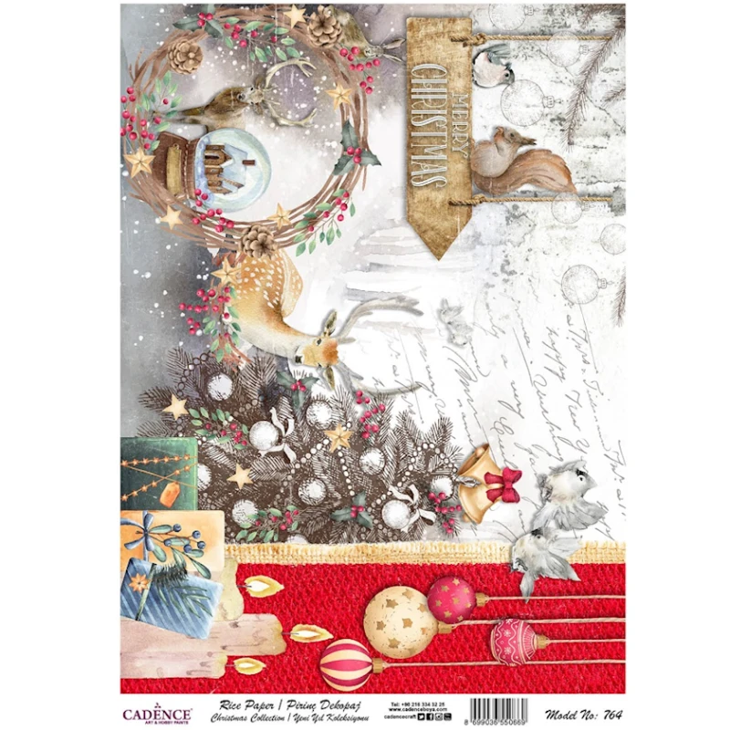 Рисовая бумага для декупажа Cadence A3,764 30x42 см Рисовая бумага для декупажа Cadence A3,764 30x42 см