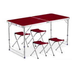 Складной набор для пикника со столом и стульями Складной набор для пикника со столом и стульями